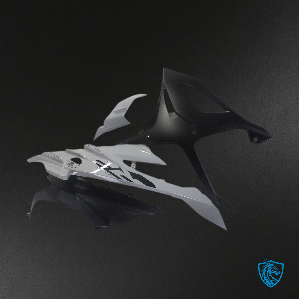 BMW S1000RR (2023-2024) Fairing Kit - Gray and Black - ABS Bodywork