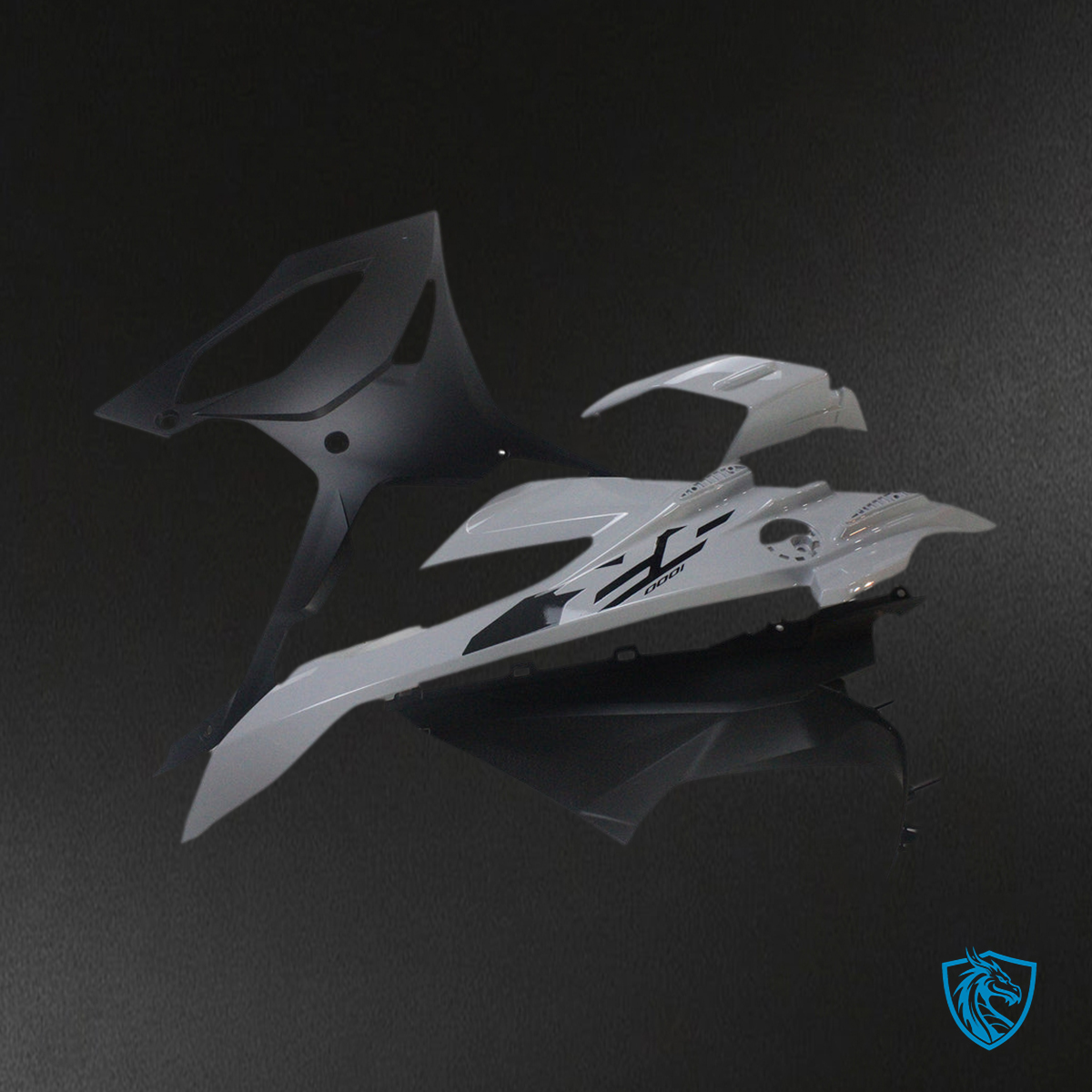 BMW S1000RR (2023-2024) Fairing Kit - Gray and Black - ABS Bodywork