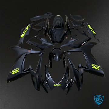 Suzuki GSX-R600/750 (2006-2007) Black & Green - Custom ABS Fairing Kit