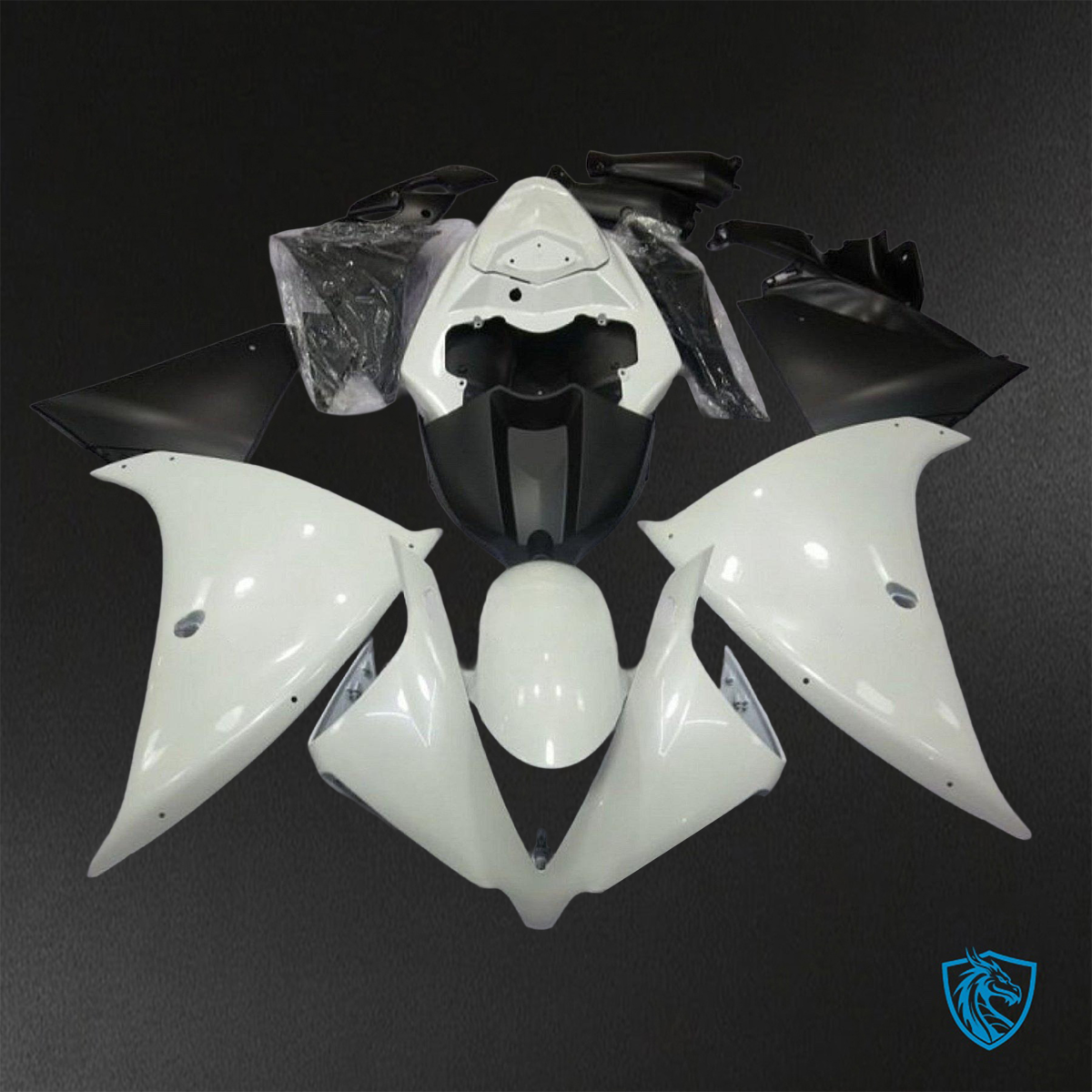 Yamaha YZF R1 (2009-2011) Gloss White ABS Bodywork - Fairings Kit
