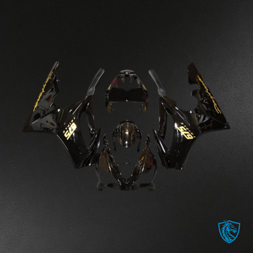 Daytona 675 (2006-2008) Gloss Black & Gold Motorcycle - Custom ABS Fairing Kit