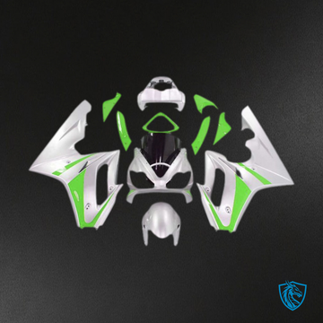 Daytona 675 (2006-2008) Green & White - Replacement Motorcycle Fairings Kit