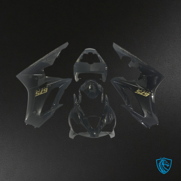 Daytona 675 (2009-2012) Gloss Black & Gold Motorcycle - Custom ABS Fairing Kit