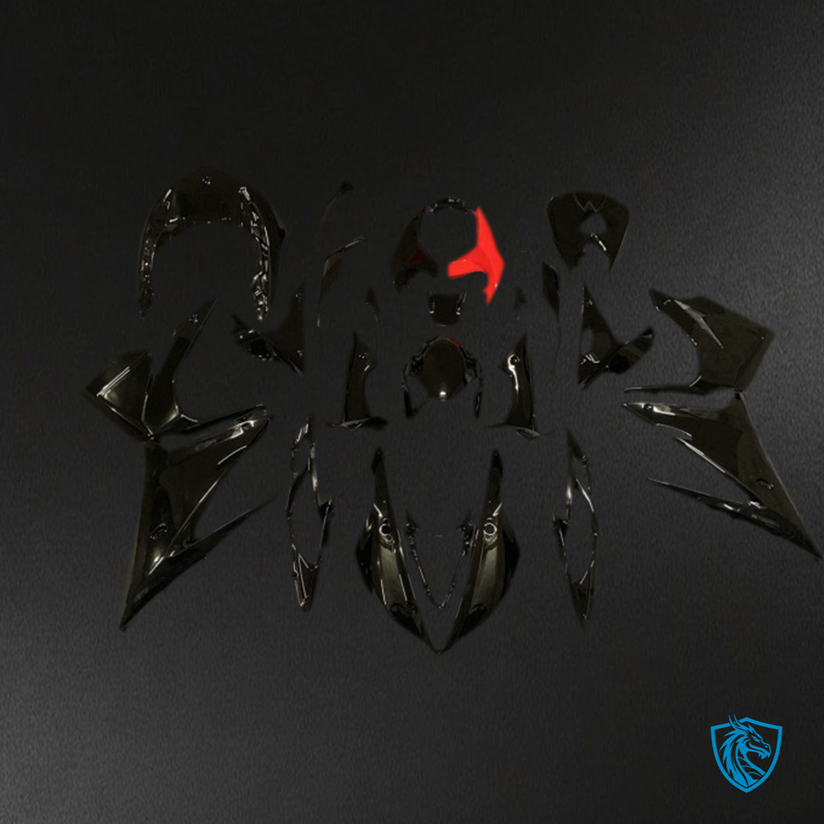 Daytona 675 (2013-2016) Gloss Black Motorcycle Fairing Kit - Aftermarket ABS Bodywork