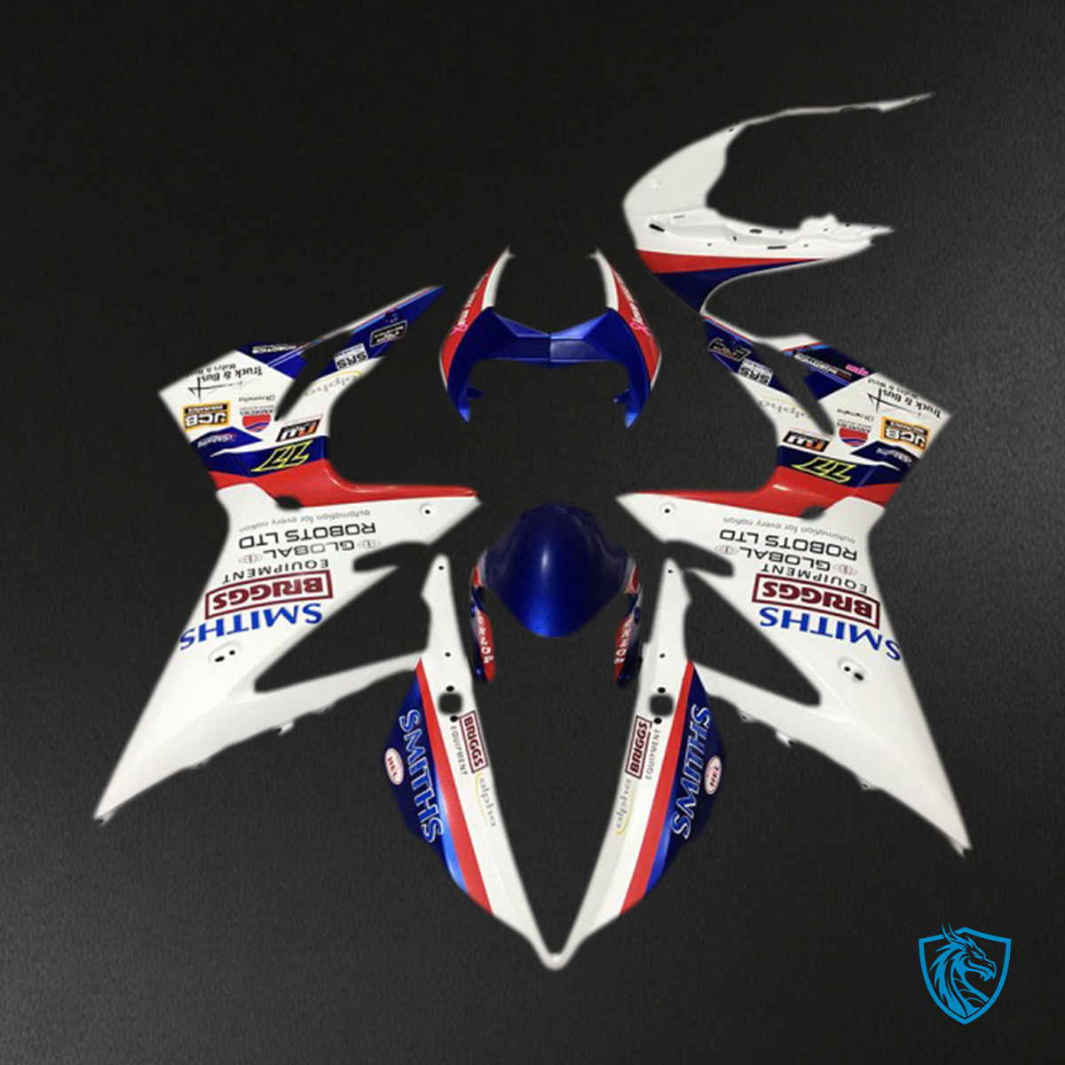Daytona 675 (2013-2016) Gloss White - Replacement Motorcycle Fairings Kit