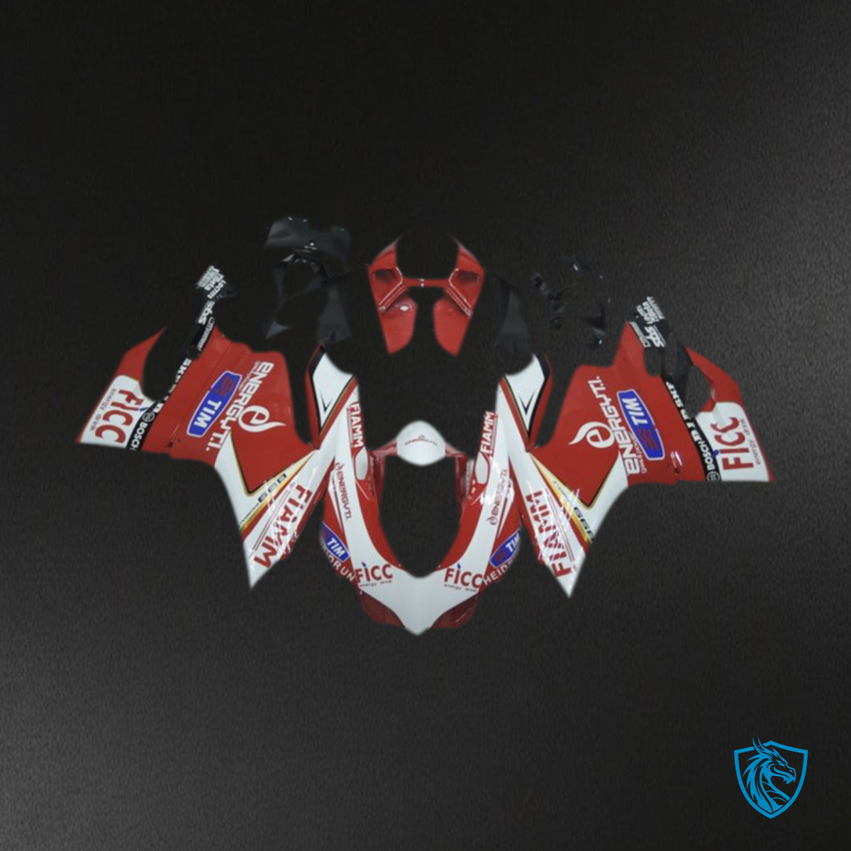 Daytona 675 (2013-2016) Red Race Style Motorcycle Fairing Kit - Aftermarket ABS Bodywork