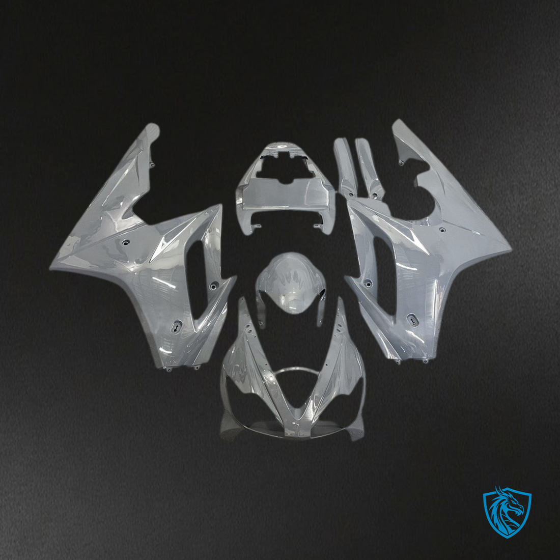 Daytona 675 (2006-2008) Injection Fairing Kit - Glossy Gray - ABS Bodywork