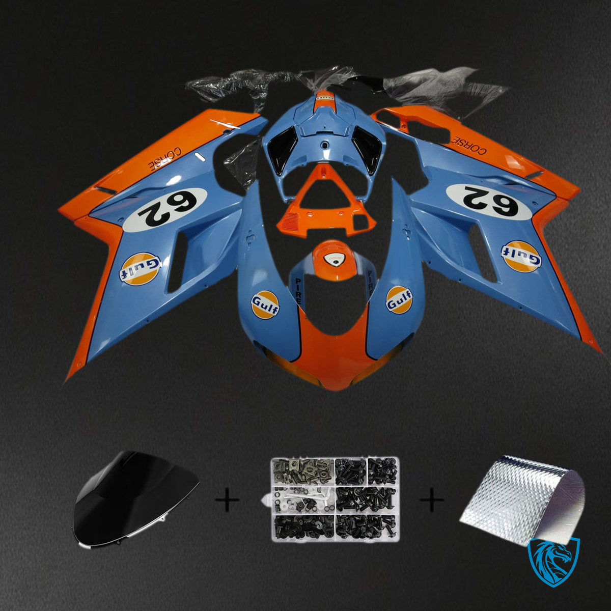 Ducati 1098 1198 848 (2007-2011) Fairing Kit - Matte Gulf - ABS Bodywork