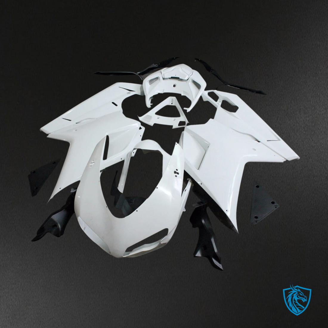 Ducati 1098 1198 Injection Molded - Fairing Kit - Unpainted - ABS Bodywork