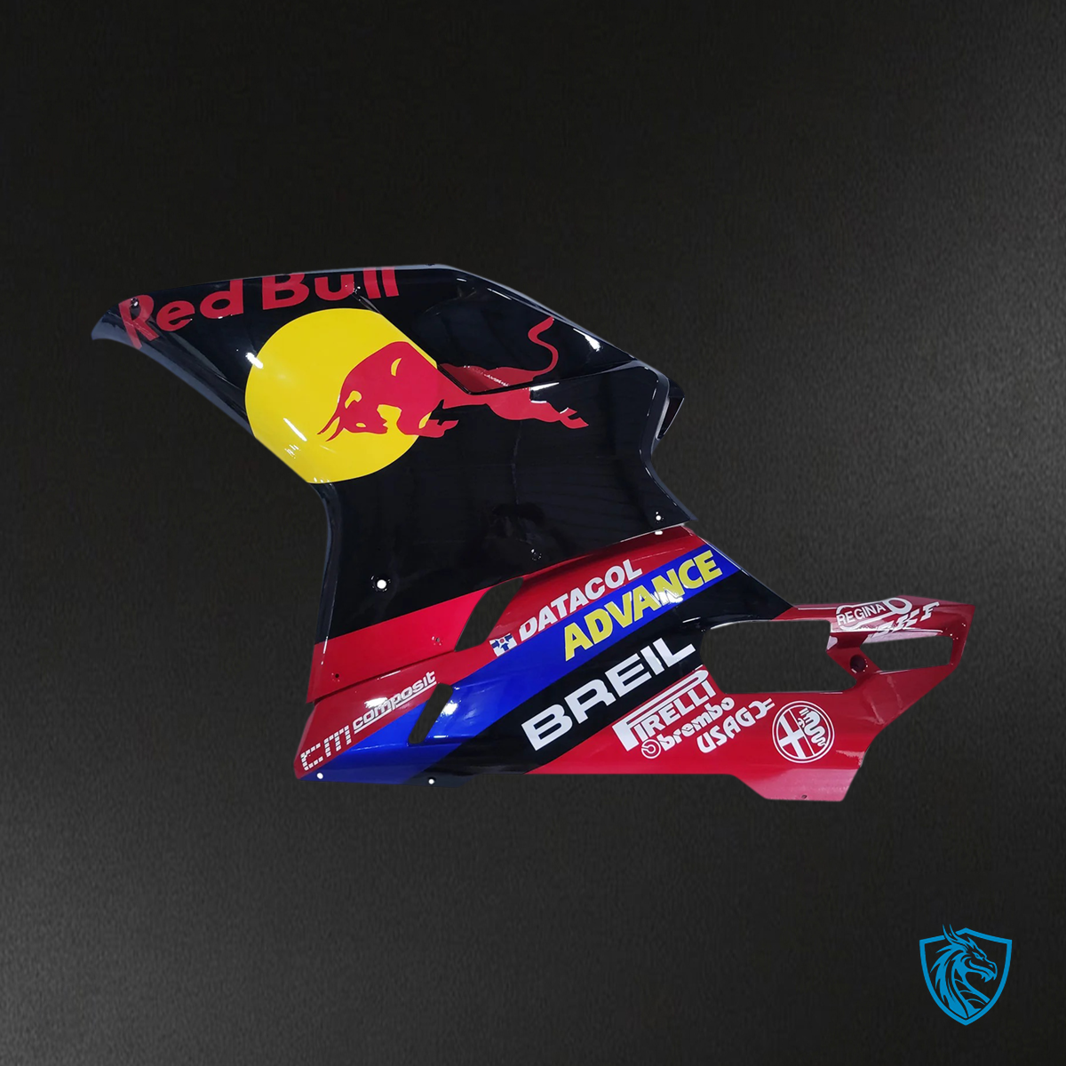 Ducati 1098 1198 848 (2007-2011) - Fairing Kit - Gloss Black Bull - ABS Bodywork