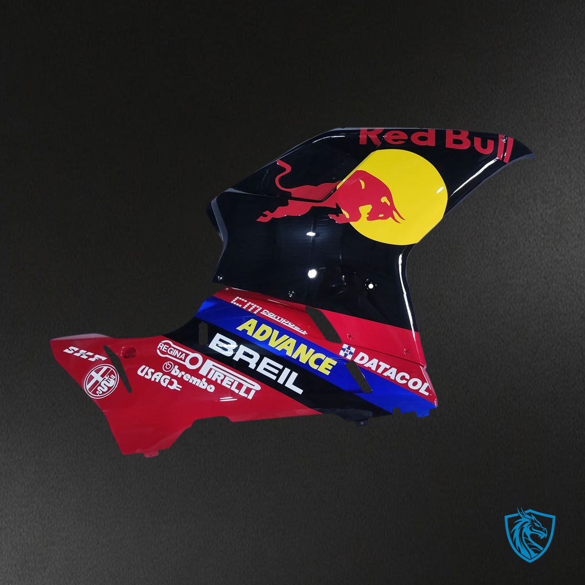 Ducati 1098 1198 848 (2007-2011) - Fairing Kit - Gloss Black Bull - ABS Bodywork