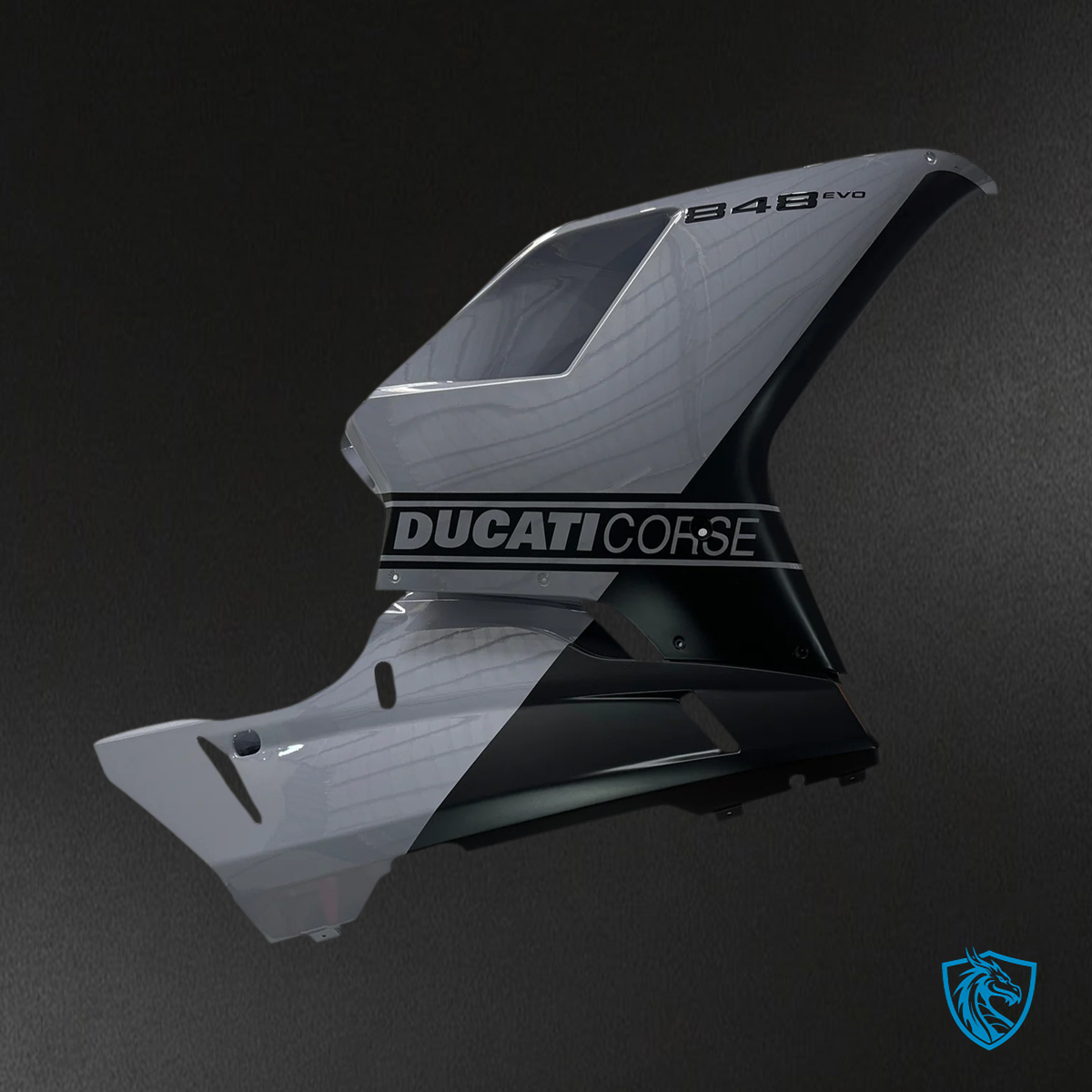 Ducati 1098 1198 848 (2007–2011) Grey and Black - Fairing Kit