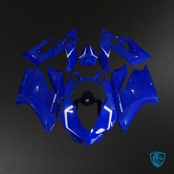 Ducati 1199 (2011-2014) Gloss Blue & White Motorcycle Fairings Kit | ABS Bodywork