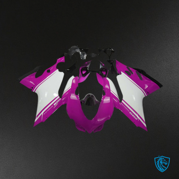 Ducati 1199 (2011-2014) Gloss Pink, White & Black Motorcycle - Custom ABS Fairing Kit