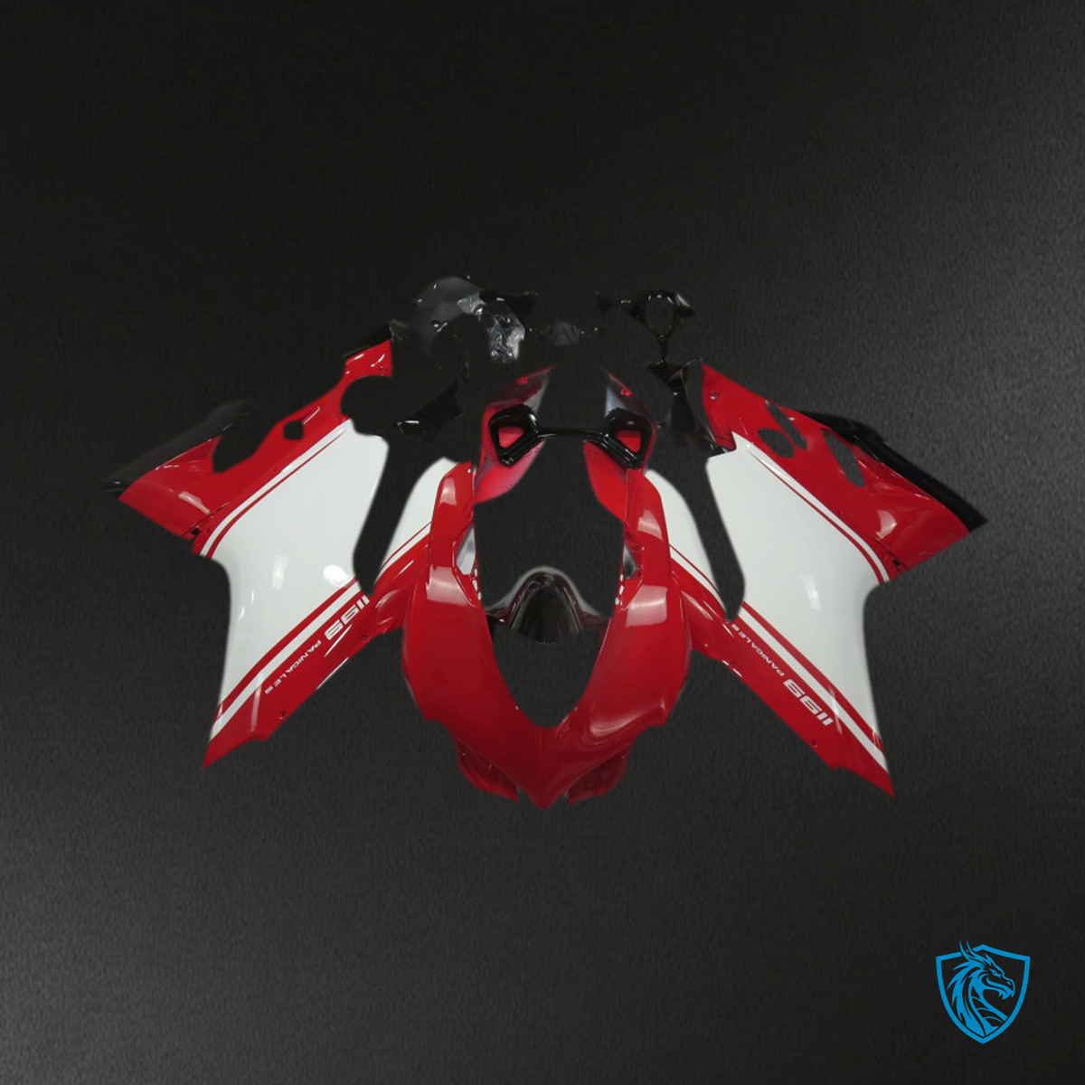 Ducati 1199 (2011-2014) Red & White OEM Style - MERGEment Motorcycle Fairings Kit