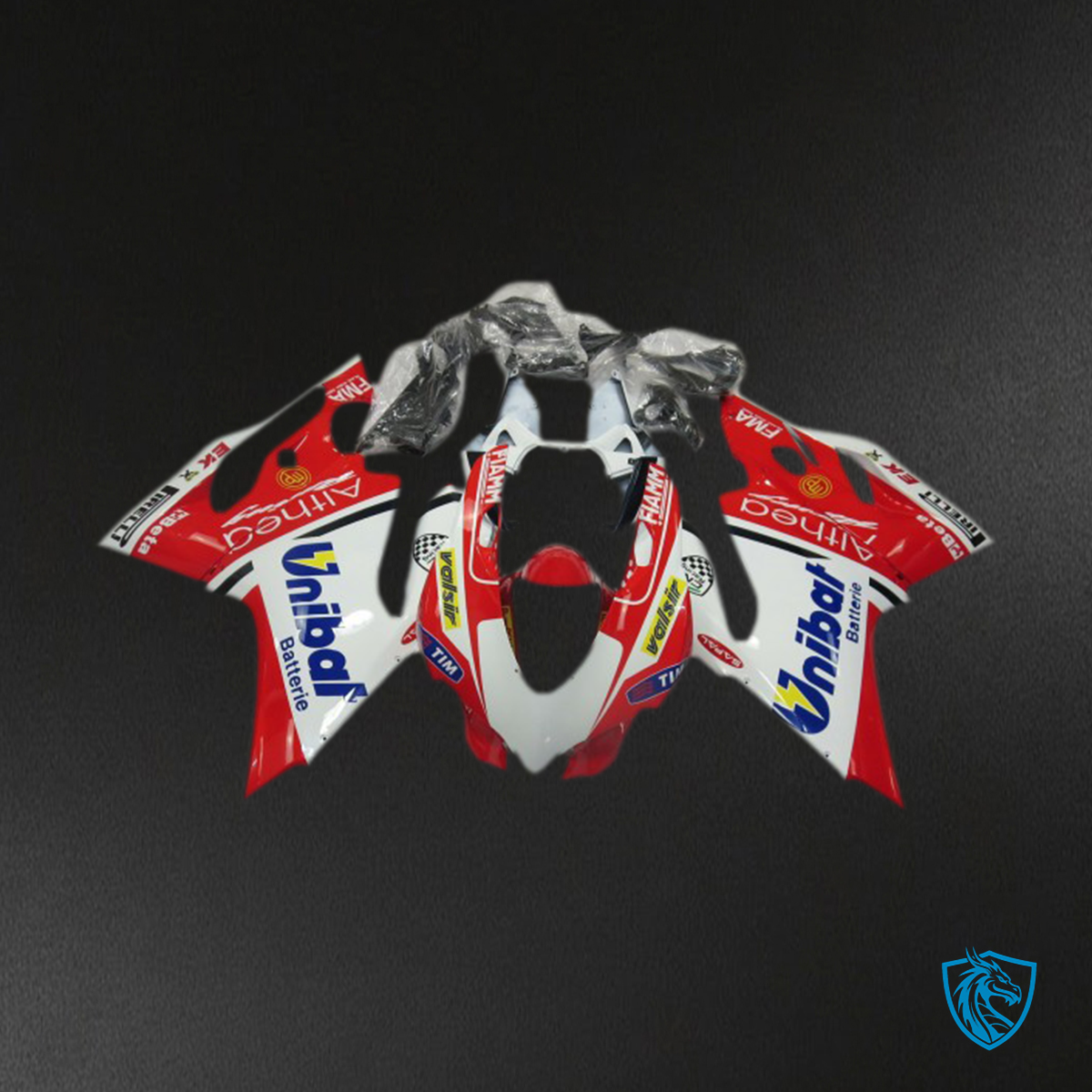 Ducati 1199 (2011-2014) Red & White UniBall - MERGEment Motorcycle Fairings Kit