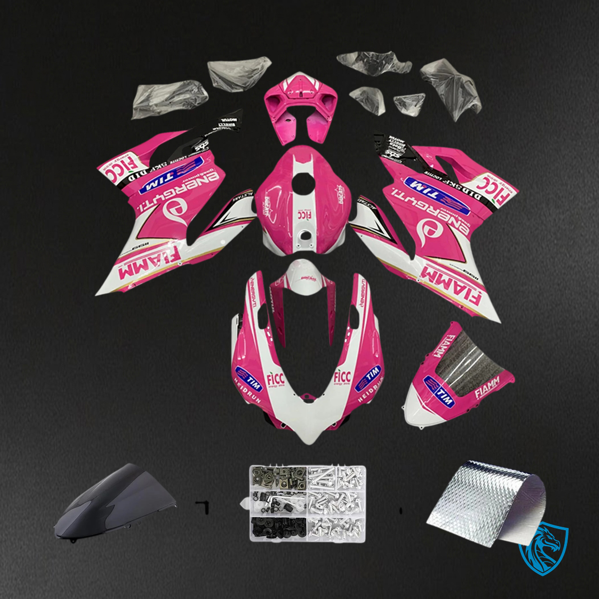 Ducati 1199 899 (2012-2015) Pink & White - Fairing Kit