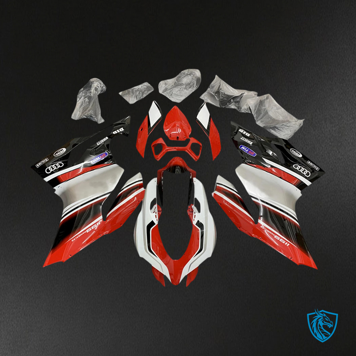 Ducati 1199 899 (2012-2015) Red & Black - Fairing Kit