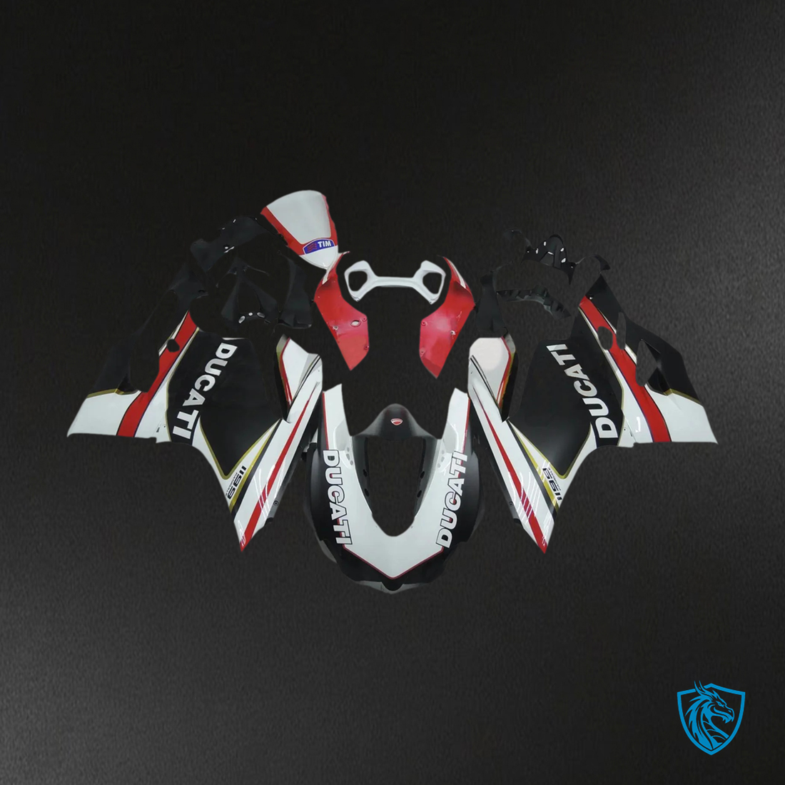 Ducati 1199 899 (2012-2015) White & Red - Fairing Kit