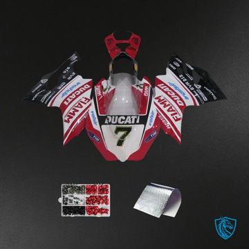Ducati 1199 899 (2012-2015) Black, Red & White - Fairing Kit