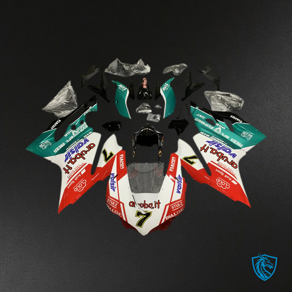 Ducati 1199 899 (2012–2015) - Red and Green - Fairing Kit