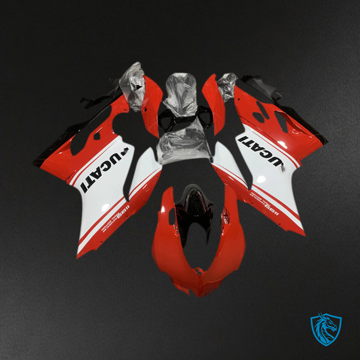 Ducati 1199 899 (2012-2015) - Red & White Style 3 - Fairing Kit