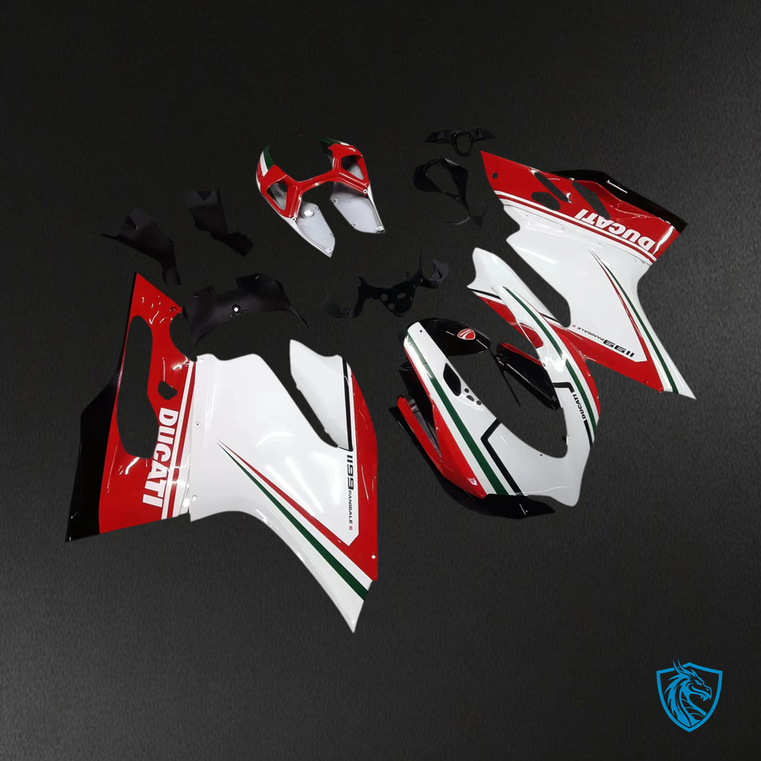 Ducati 1199 899 (2012–2015) - Red and White - Fairing Kit