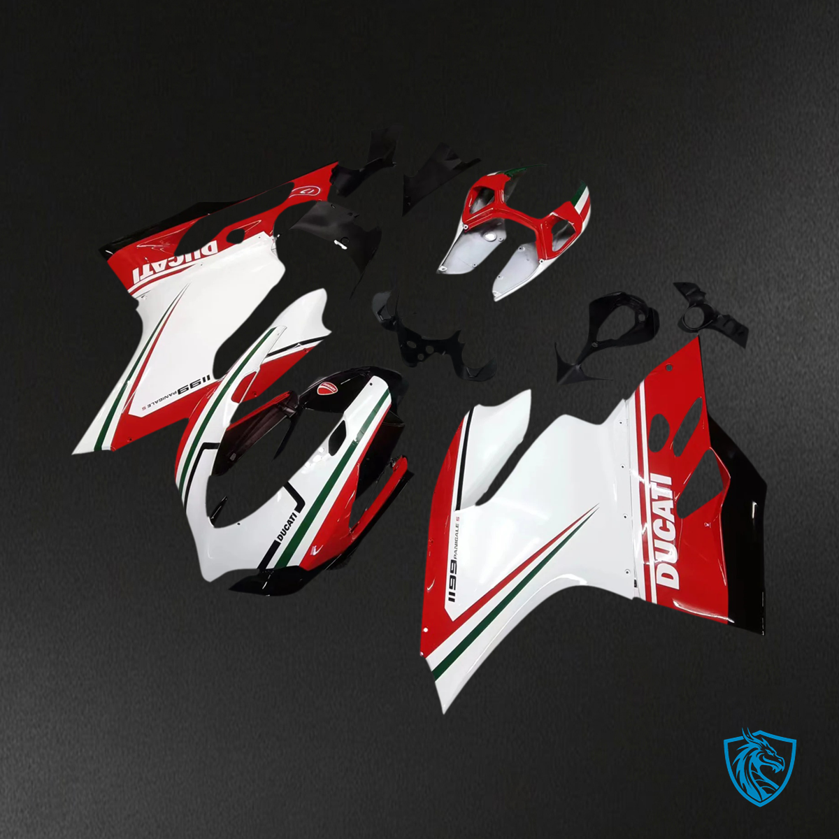 Ducati 1199 899 (2012–2015) - Red and White - Fairing Kit