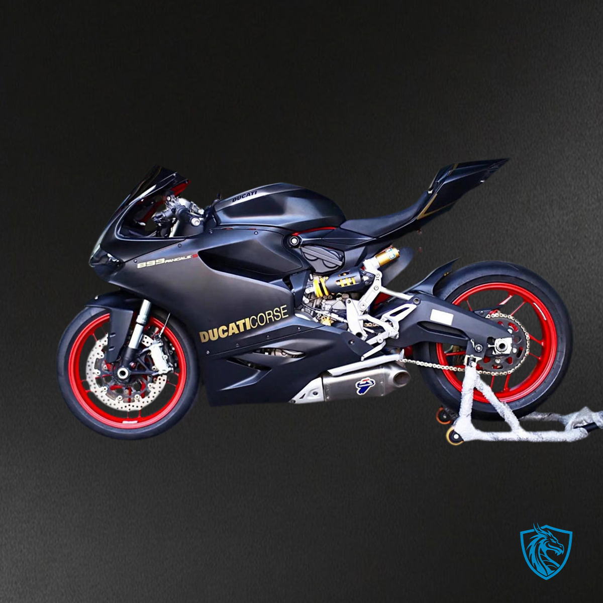 Ducati 1199 899 (2012-2015) Fairing Kit - Matte Black & Silver - ABS Bodywork