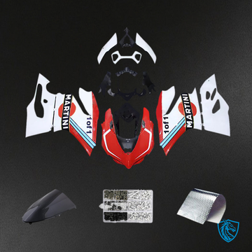 Ducati 1199 (2012-2015) Fairing Kit - Glossy White and Red - ABS Bodywork