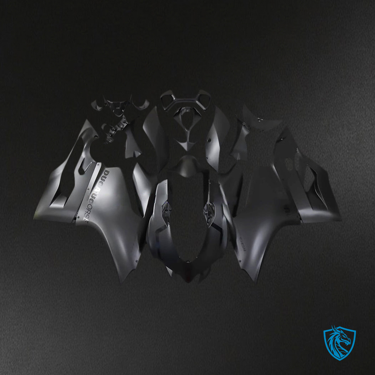 Ducati 1199 (2012-2015) Fairing Kit - Matte Black - ABS Bodywork