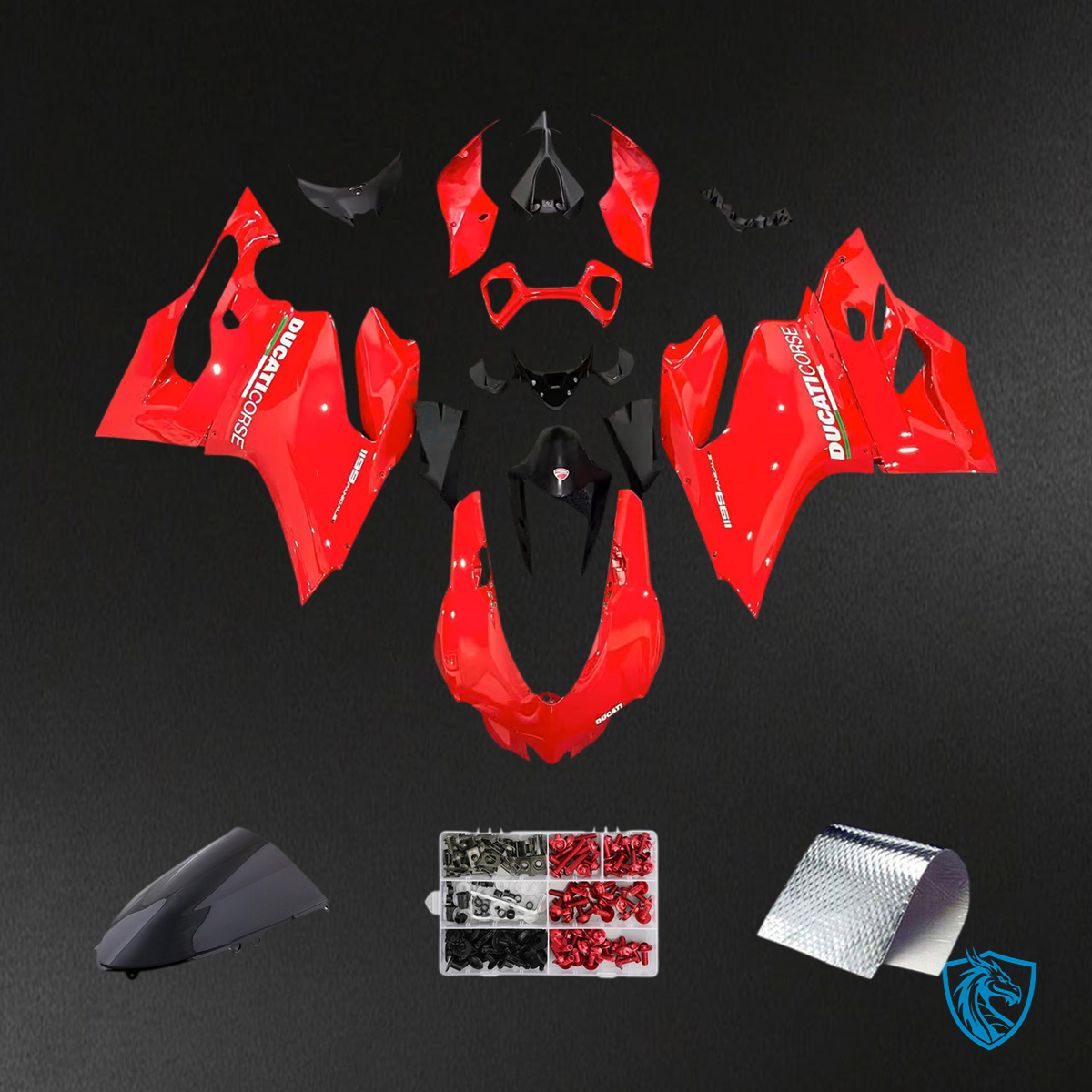 Ducati 1199 899 (2012-2015) Glossy Red - Fairing Kit