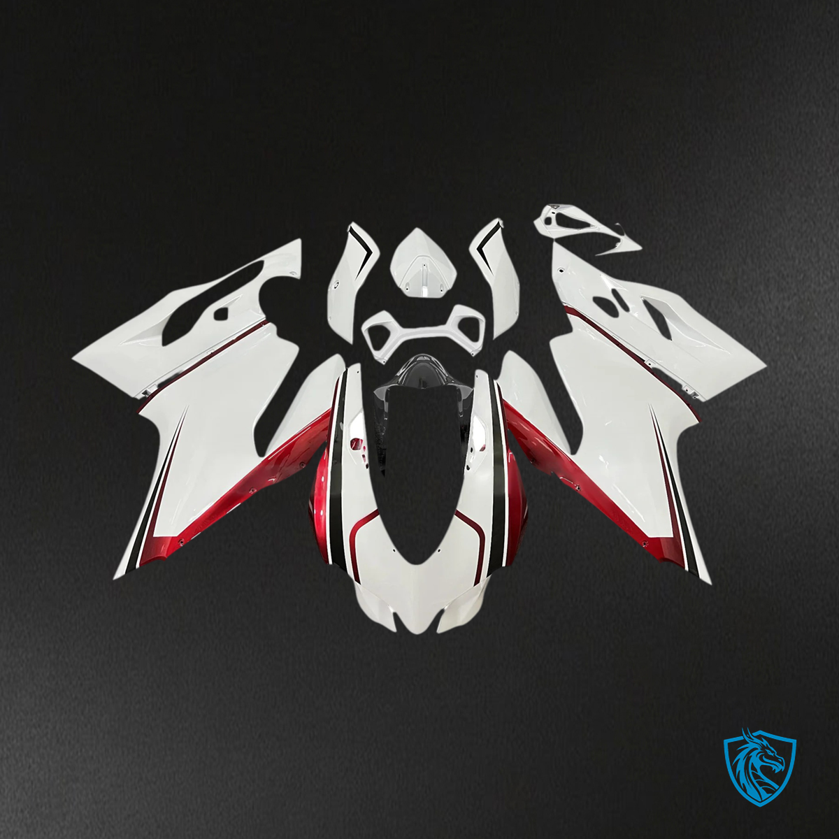 Ducati 1199 899 (2012-2015) Red & White - Fairing Kit