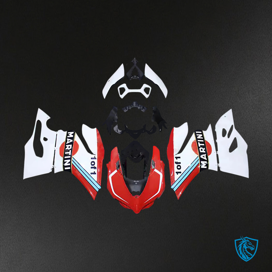 Ducati 1199 899 (2012-2015) White & Red - Fairing Kit
