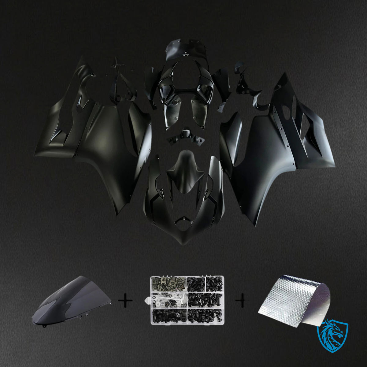 Ducati 1199 899 (2012-2015) Matte Black - Fairing Kit