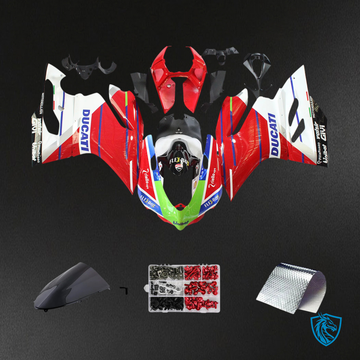 Ducati 1199 899 (2012-2015) Red & White with Blue Line - Fairing Kit