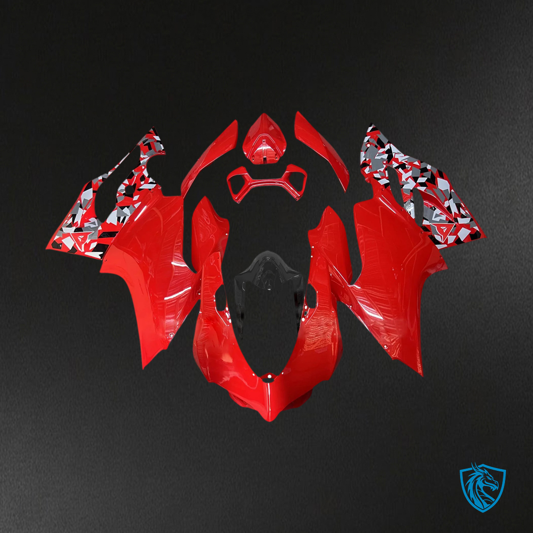 Ducati 1199 899 (2012-2015) Red & Gray - Fairing Kit