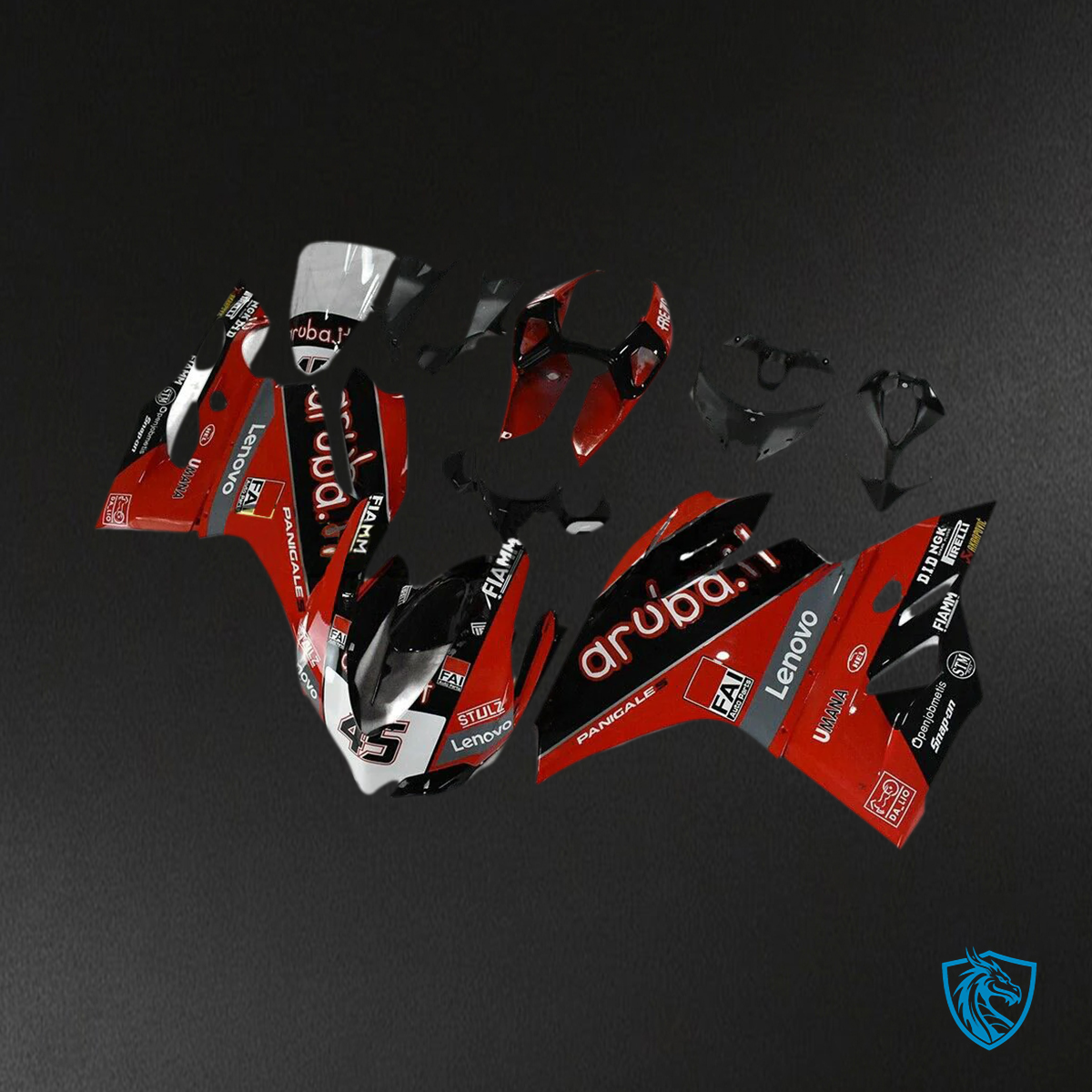 Ducati 1199 899 (2012–2015) Red & Black Style 1 - Fairing Kit