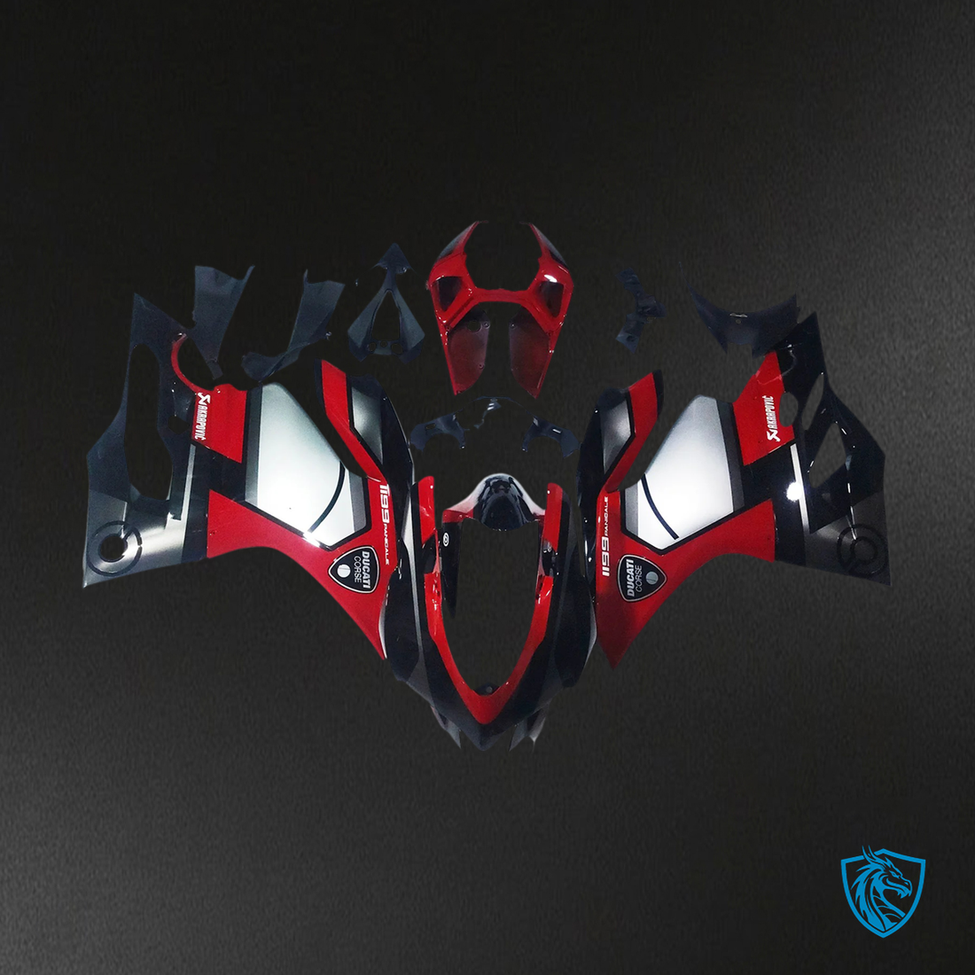 Ducati 1199 899 (2012–2015) Red & Black Style 2 - Fairing Kit