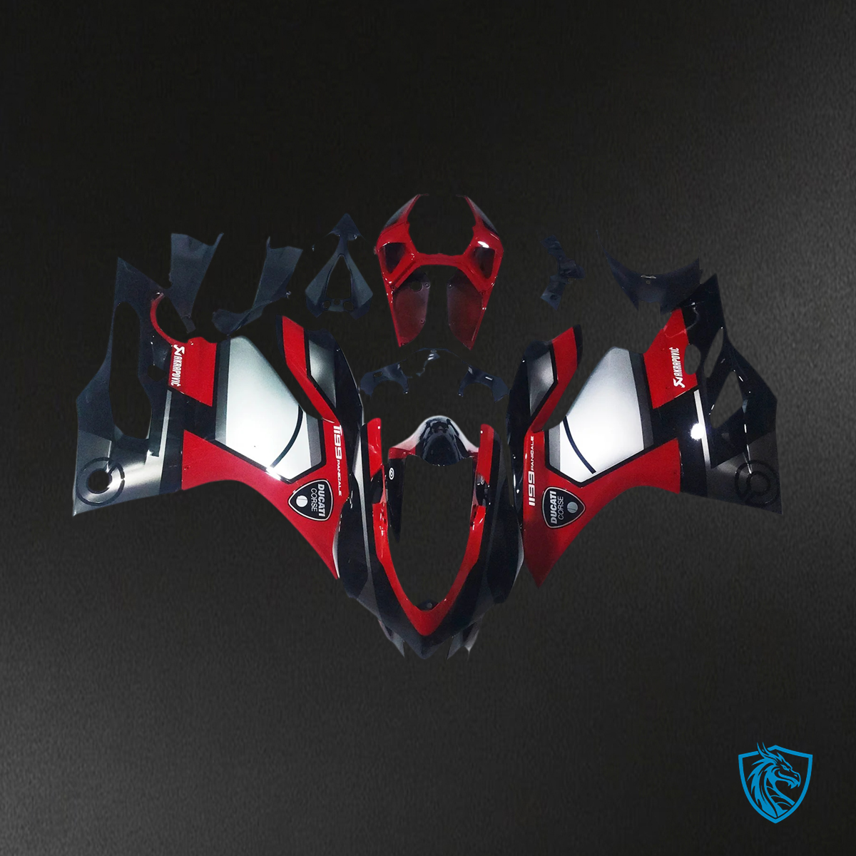 Ducati 1199 899 (2012–2015) Red & Black Style 2 - Fairing Kit