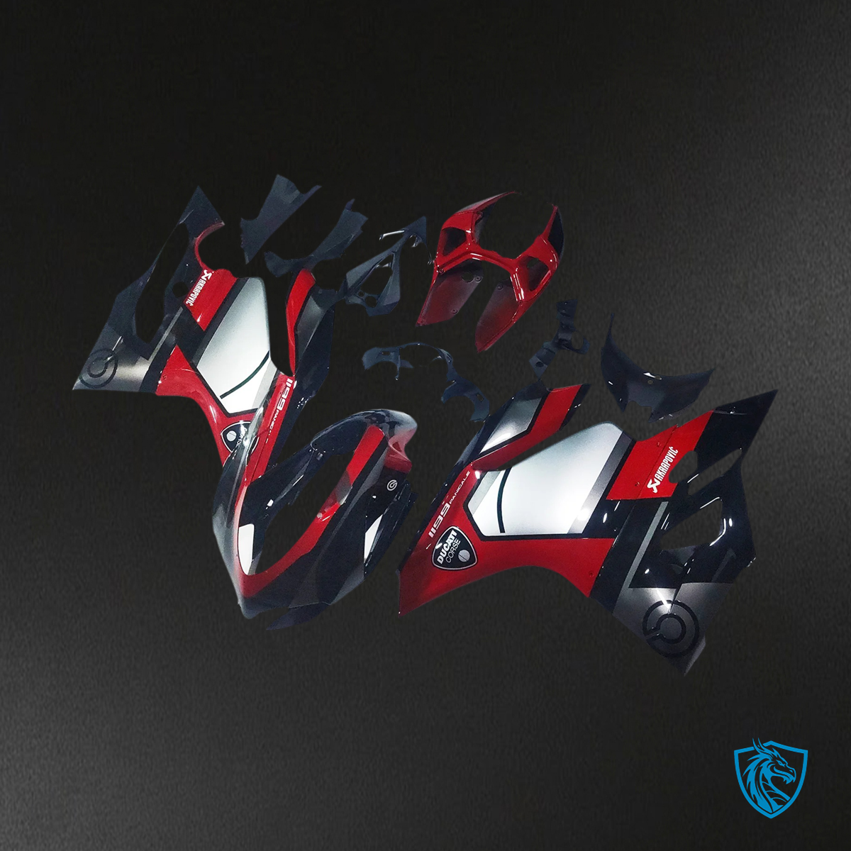 Ducati 1199 899 (2012–2015) Red & Black Style 2 - Fairing Kit