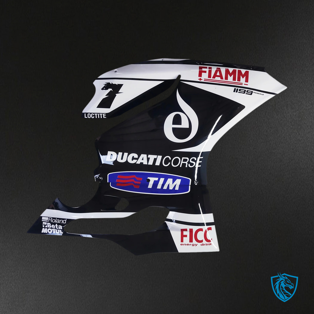 Ducati 1199 899 (2012–2015) White & Black - Fairing Kit