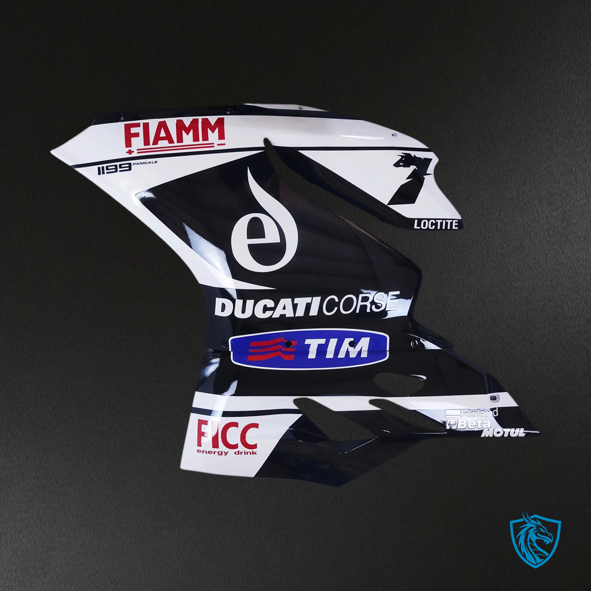 Ducati 1199 899 (2012–2015) White & Black - Fairing Kit