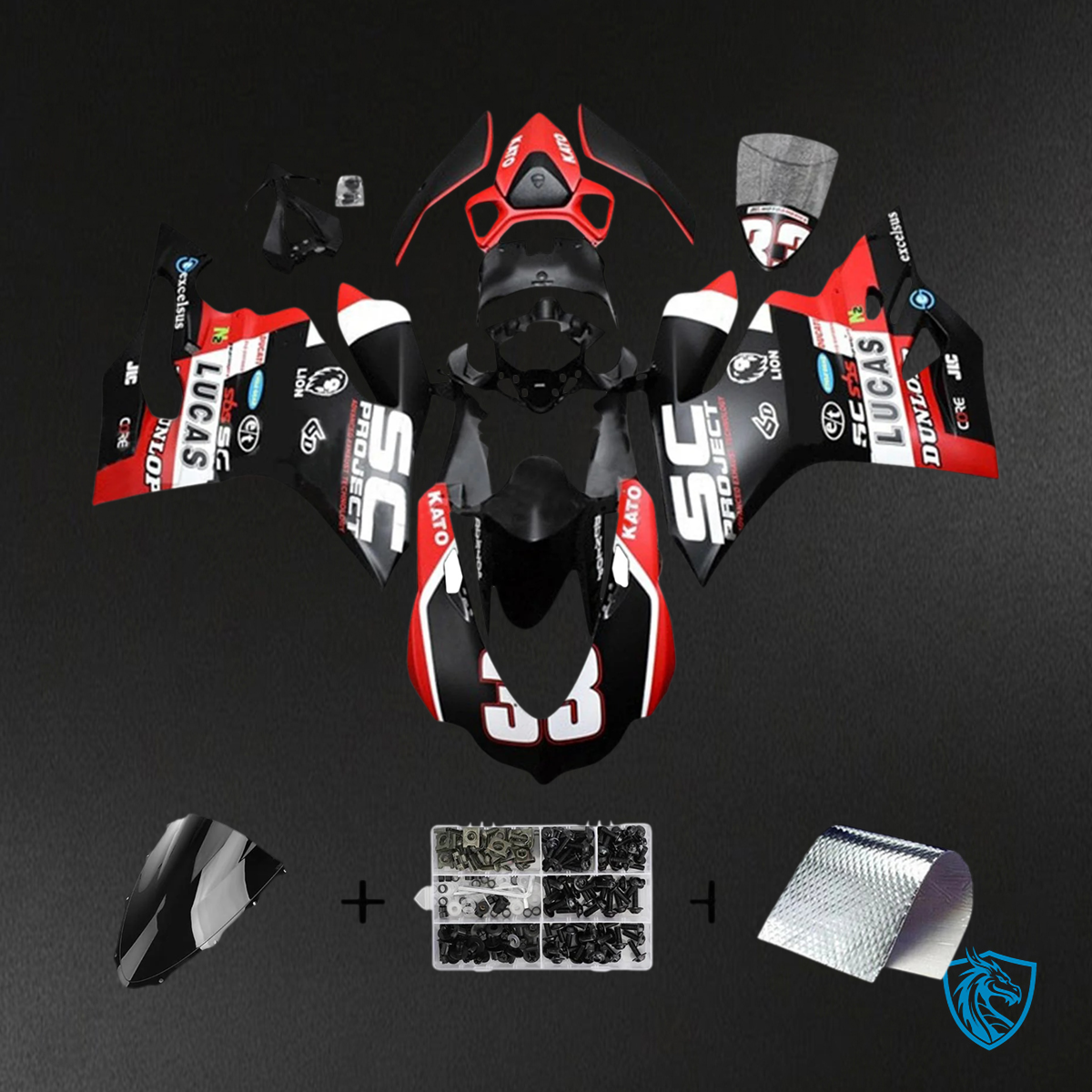 Ducati 1299 959 (2015-2020) Red Style 1 - Fairing Kit