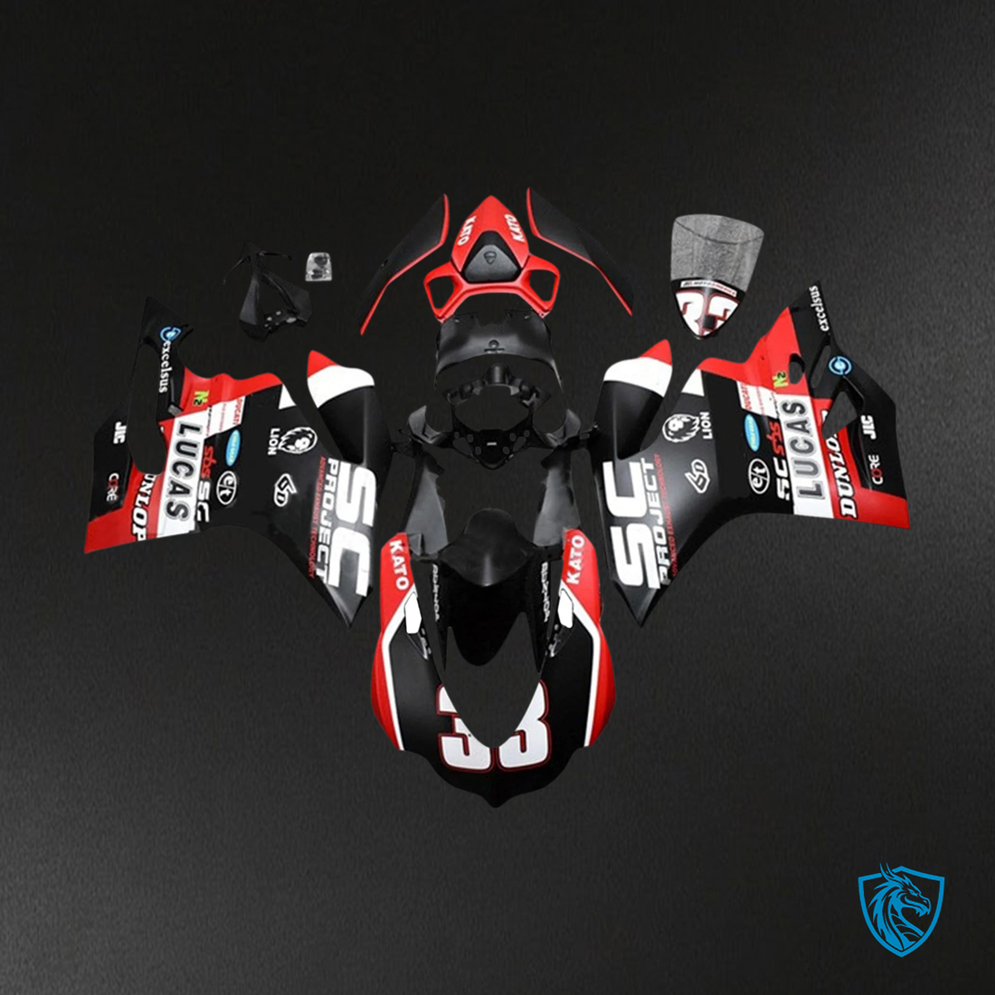 Ducati 1299 959 (2015-2020) Red Style 1 - Fairing Kit