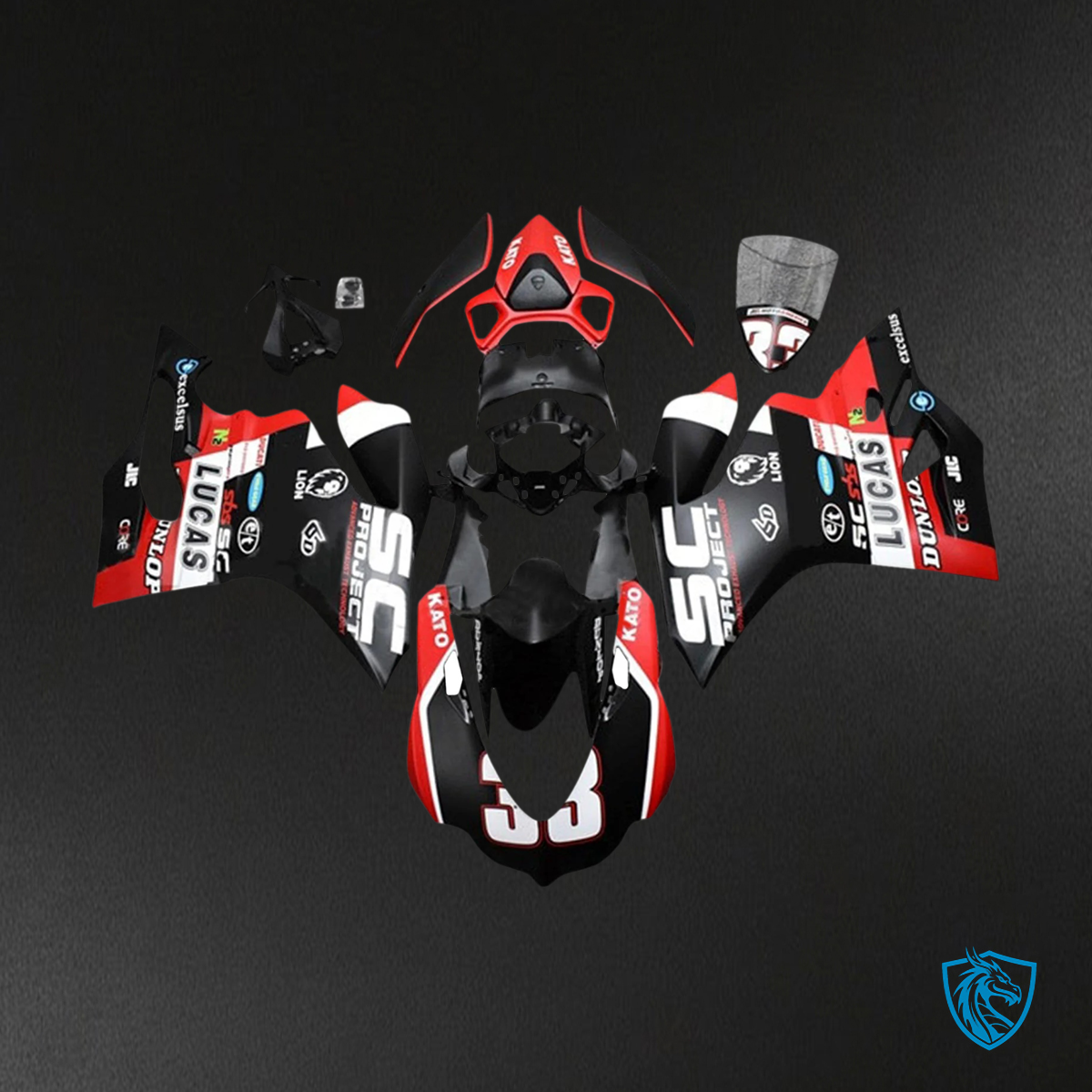 Ducati 1299 959 (2015-2020) Red Style 1 - Fairing Kit