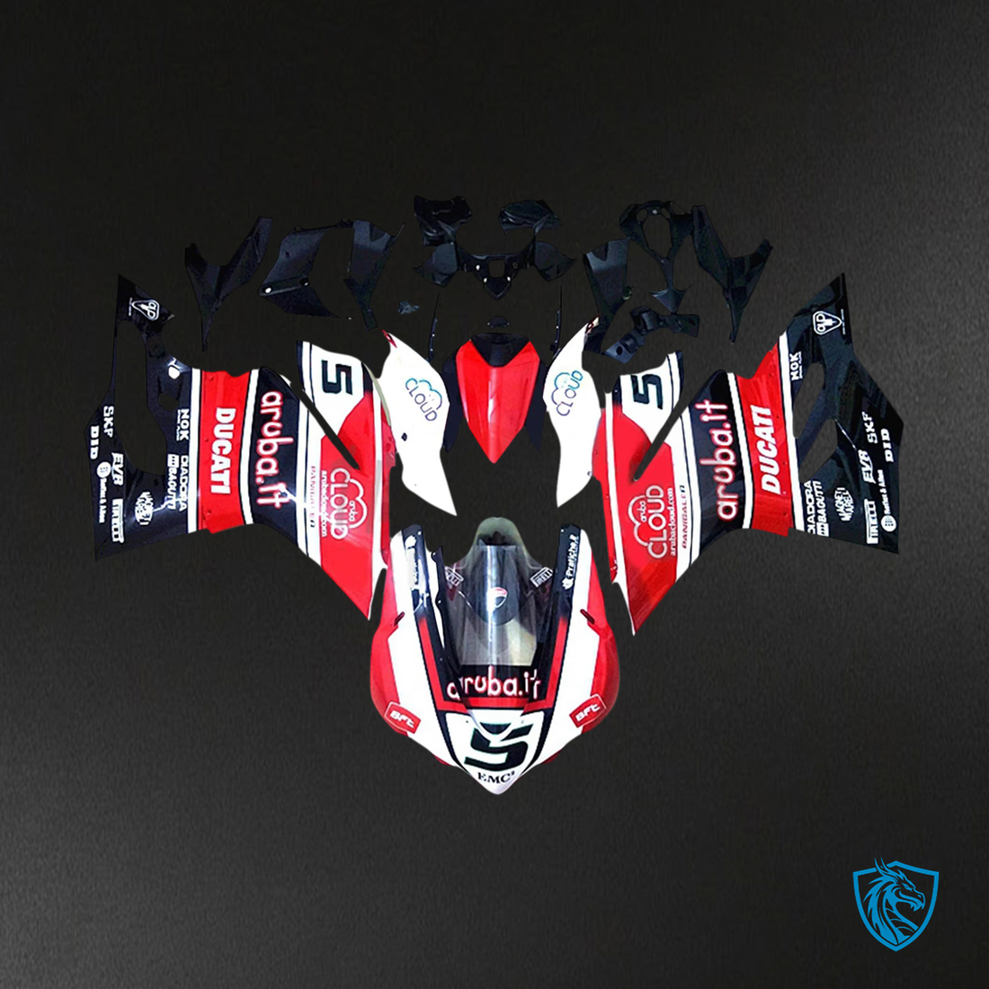 Ducati 1299 959 (2015-2020) Red Style 4 - Fairing Kit