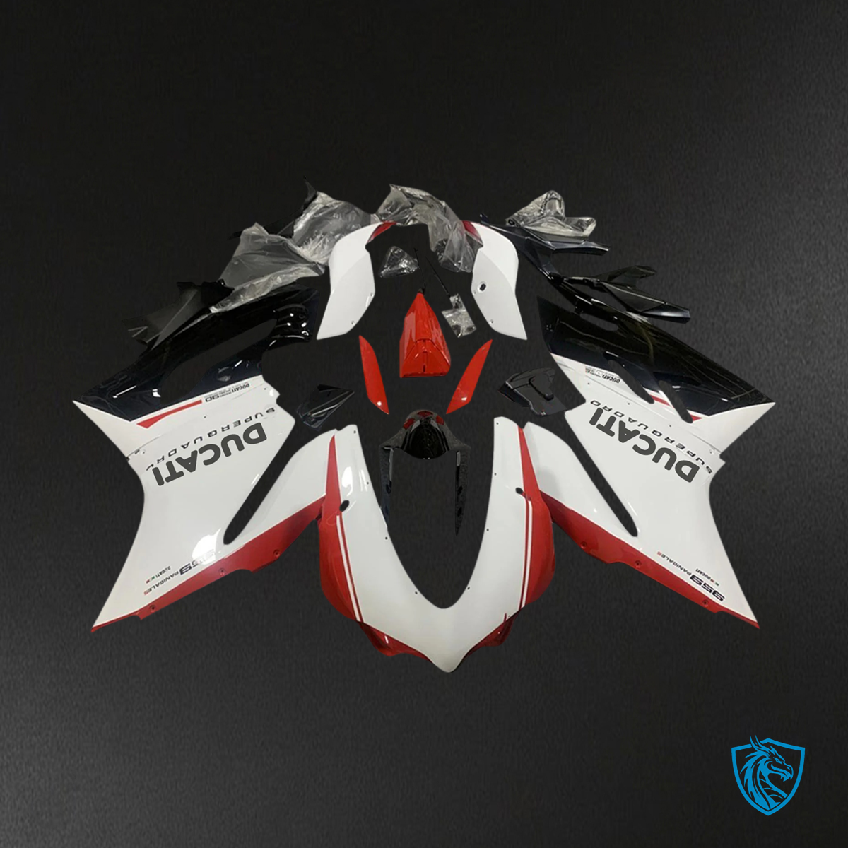 Ducati 1299 959 (2015-2020) Red and White Style 4 - Fairing Kit