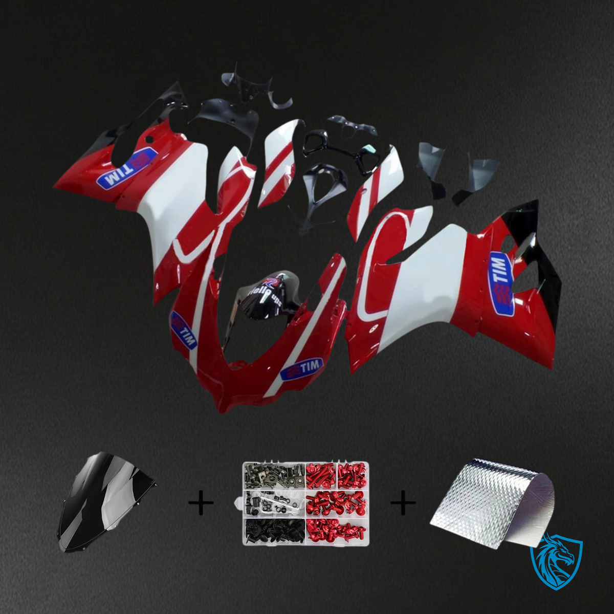 Ducati 1299 959 (2015–2020) Red & White Style 9 - Fairing Kit
