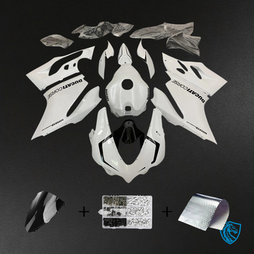 Ducati 1299 959 (2015–2020) White with Black - Fairing Kit
